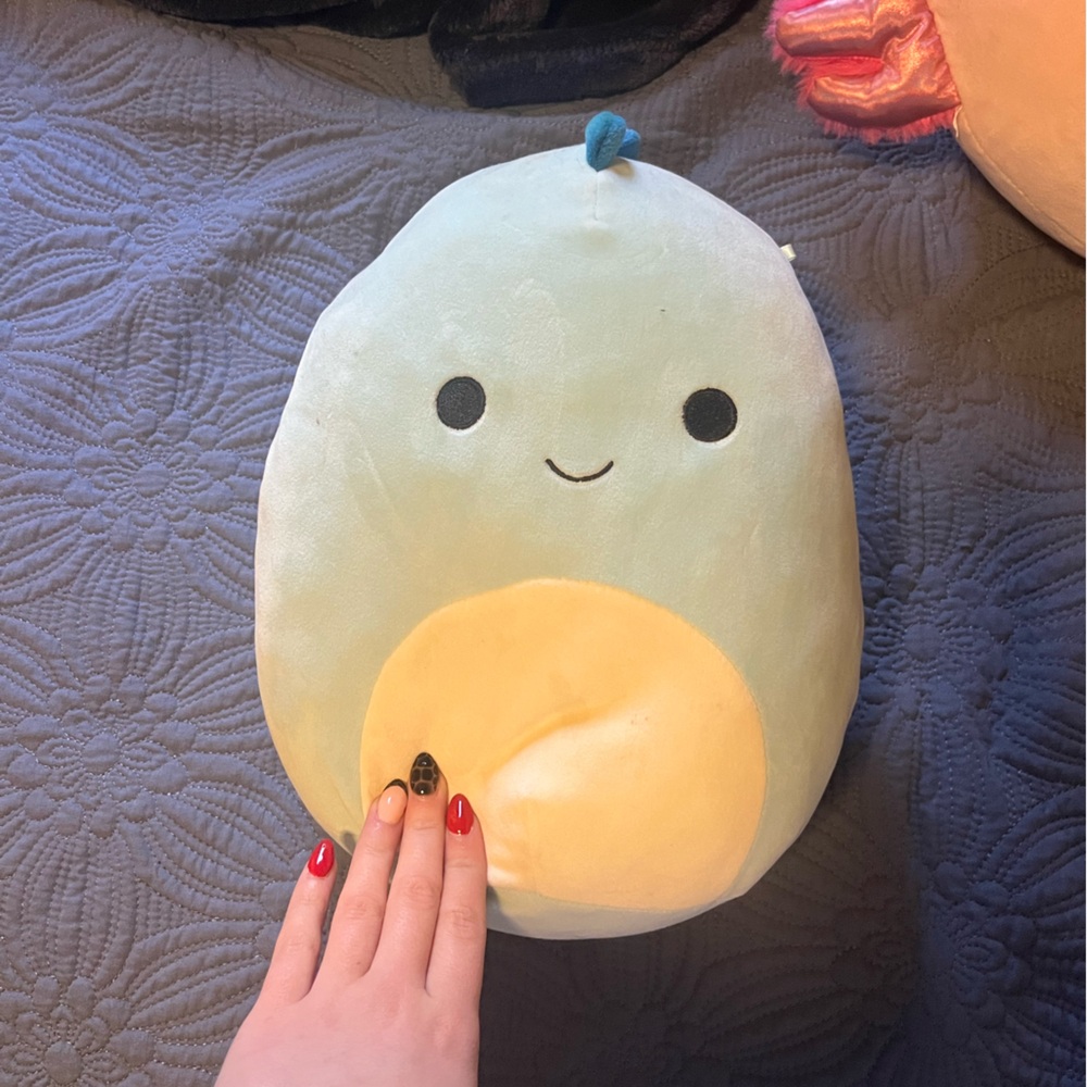 Squishmallows Light Blue and Cream Stuffed Animal
